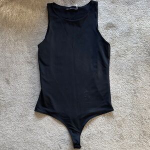 Dress Forum Black Sleeveless Bodysuit